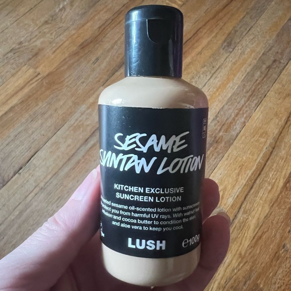 Lush UK Kitchen Exclusive Sesame Suntan Lotion